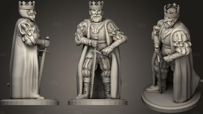 King Otto stl model for CNC